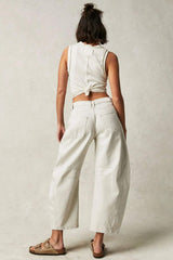 Wide Leg Jeans with Pockets - Trendsi - Flyclothing LLC