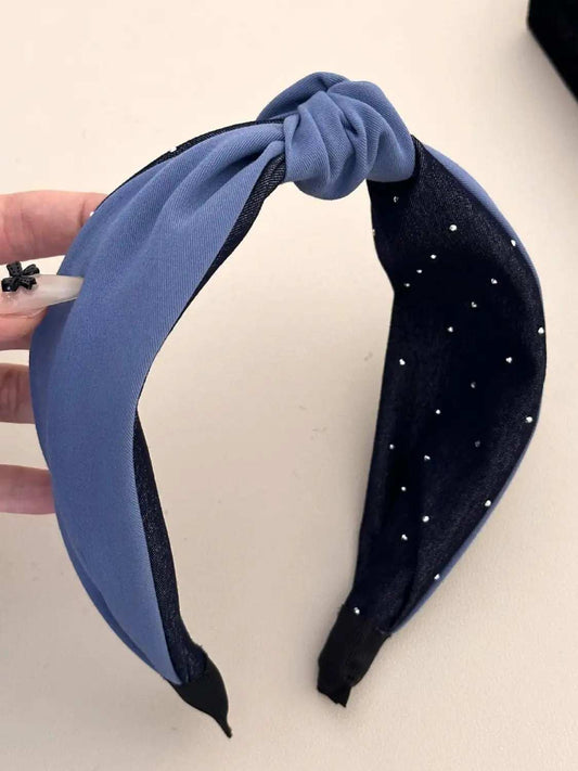 Knotted Polyester Wide Headband - Trendsi - Flyclothing LLC