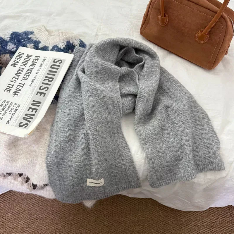 Texture Knit Winter Scarf - Trendsi - Flyclothing LLC