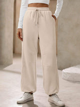 Drawstring Joggers with Pockets - Trendsi - Flyclothing LLC