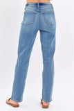 Judy Blue Full Size High Waist Straight Jeans - Trendsi - Flyclothing LLC