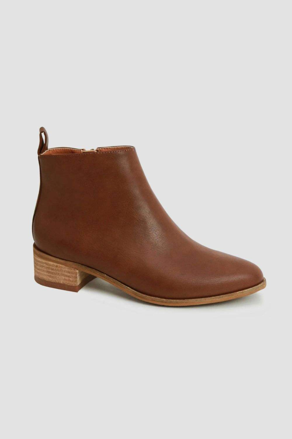 Beast Fashion PU Leather Block Heel Boots - Trendsi - Flyclothing LLC