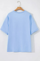 Loose Half Sleeve Hi Low Hem T Shirt - Trendsi - Flyclothing LLC