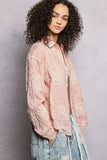 POL Embroidery Button Down Long Sleeve Shirt - Trendsi - Flyclothing LLC