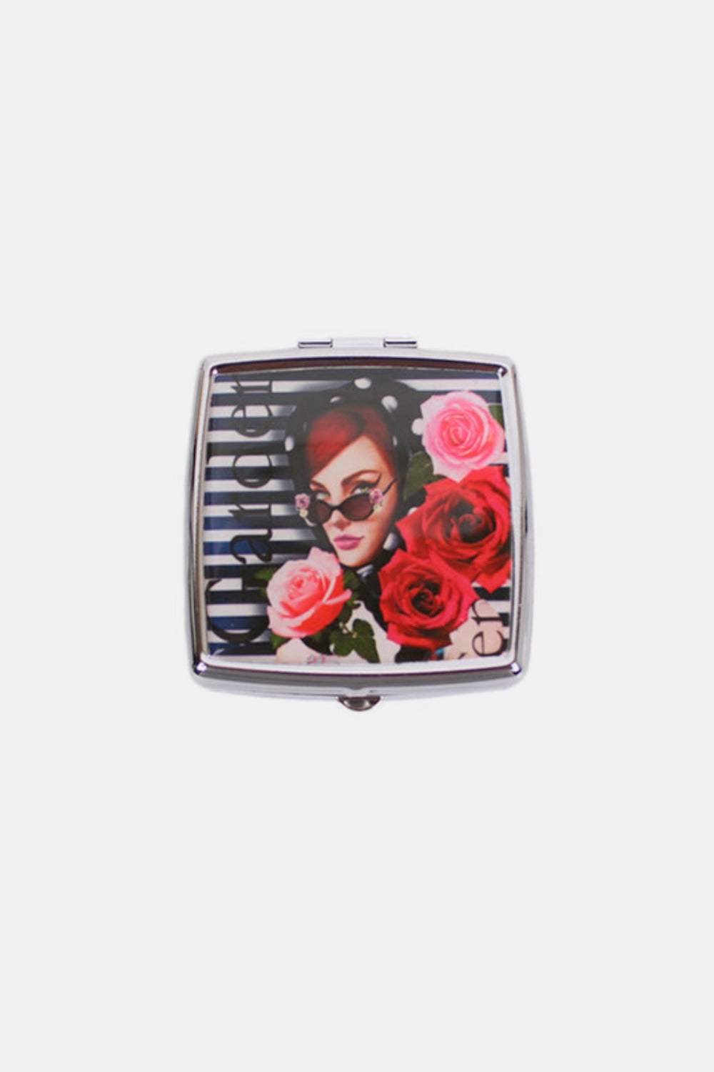 Nicole Lee USA Printed Metallic Square Pill Case - Trendsi - Flyclothing LLC