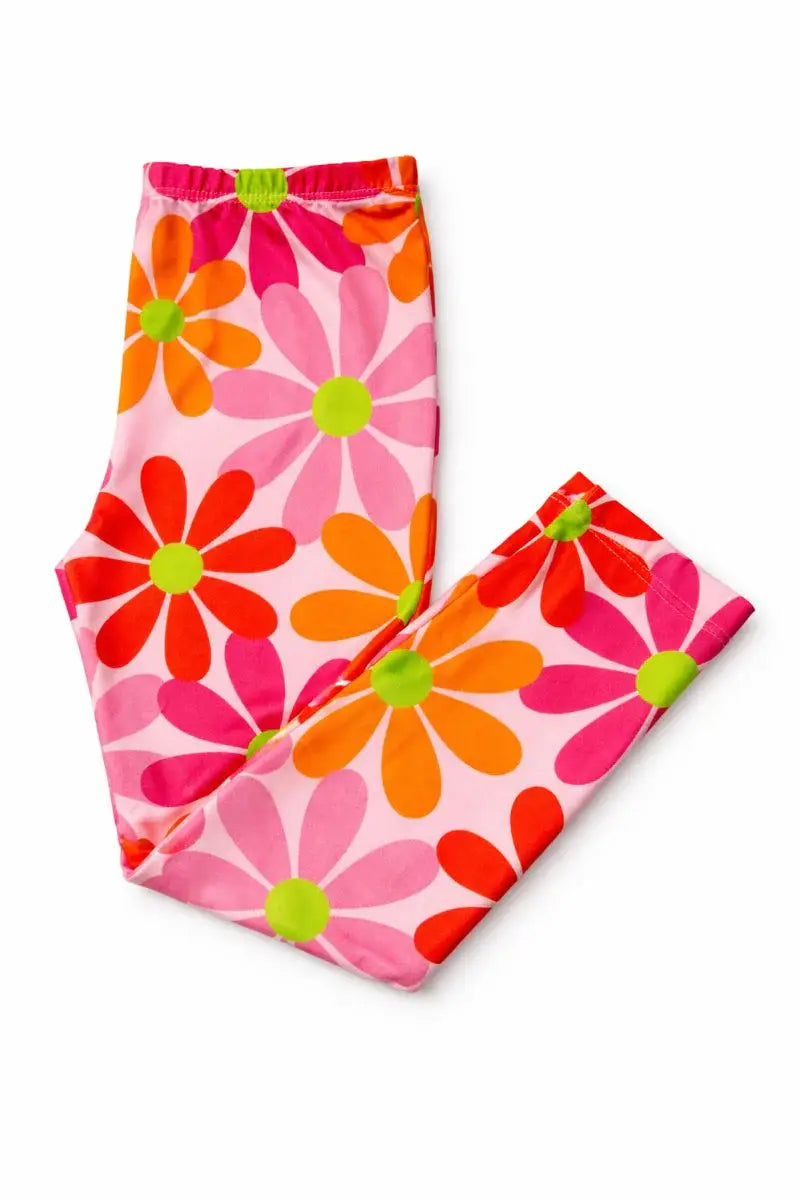 Retro Daisies Leggings - Mila & Rose ® - Flyclothing LLC