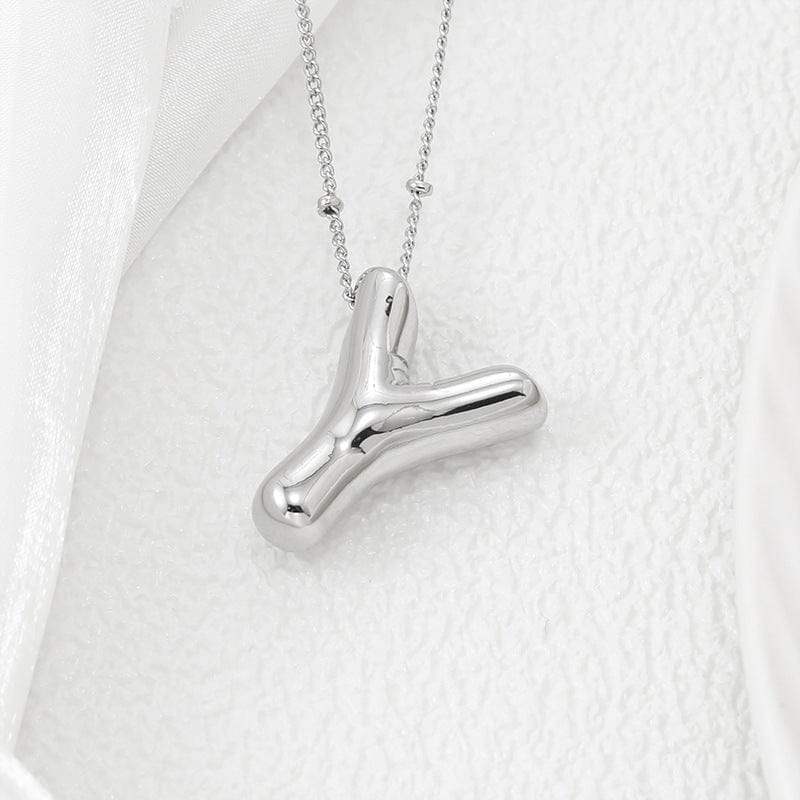 Copper Bubble Letter Pendant Necklace - Trendsi - Flyclothing LLC