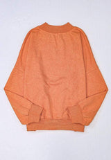 Mock Neck Dropped Shoulder Sweatshirt - Trendsi - Flyclothing LLC