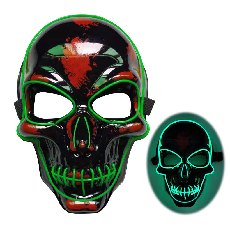Halloween Skeleton Mask LED Glow Scary Mask - My Store - Flyclothing LLC