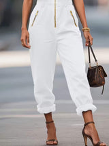 Sleeveless Zip-Up Jumpsuit - Trendsi - Flyclothing LLC