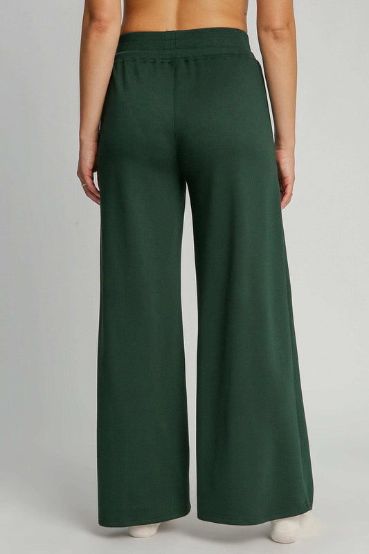 Umgee Full Size Drawstring Wide Leg Pants with Pockets - Trendsi - Flyclothing LLC
