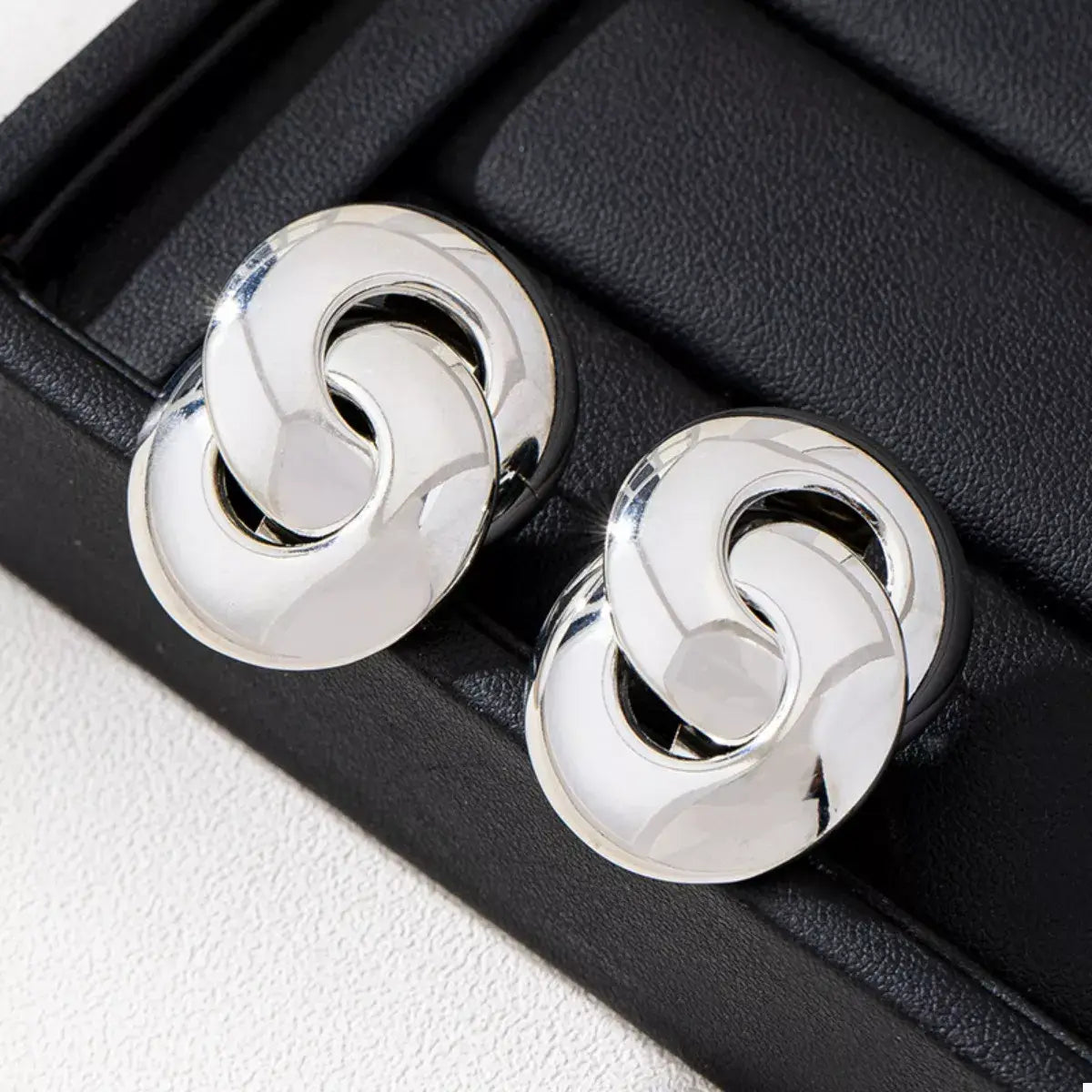 Chunky Knot Stud Earrings - Trendsi - Flyclothing LLC
