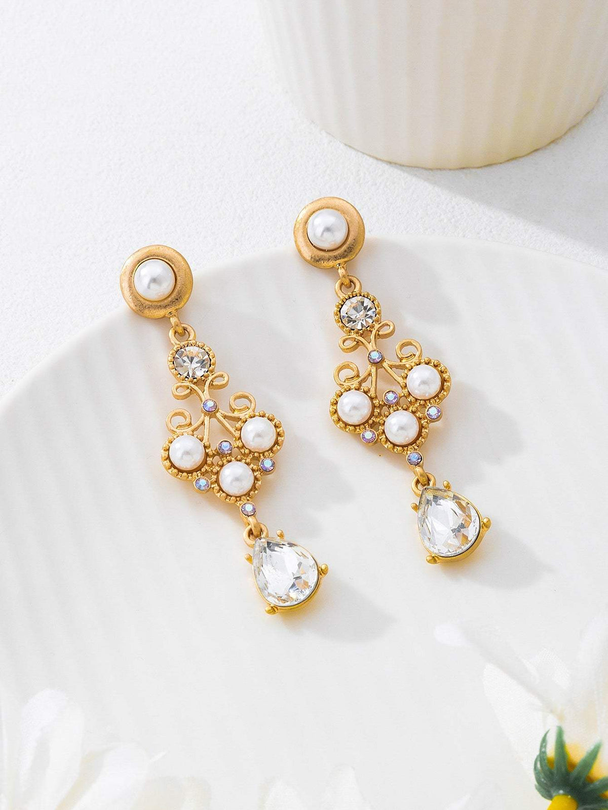 New Arrival Vintage Exquisite Drop Earrings For Women, Elegant High End Pearl Earrings, Versatile Temperament Fashion Hot Selling Jewelry - My Store - Flyclothing LLC