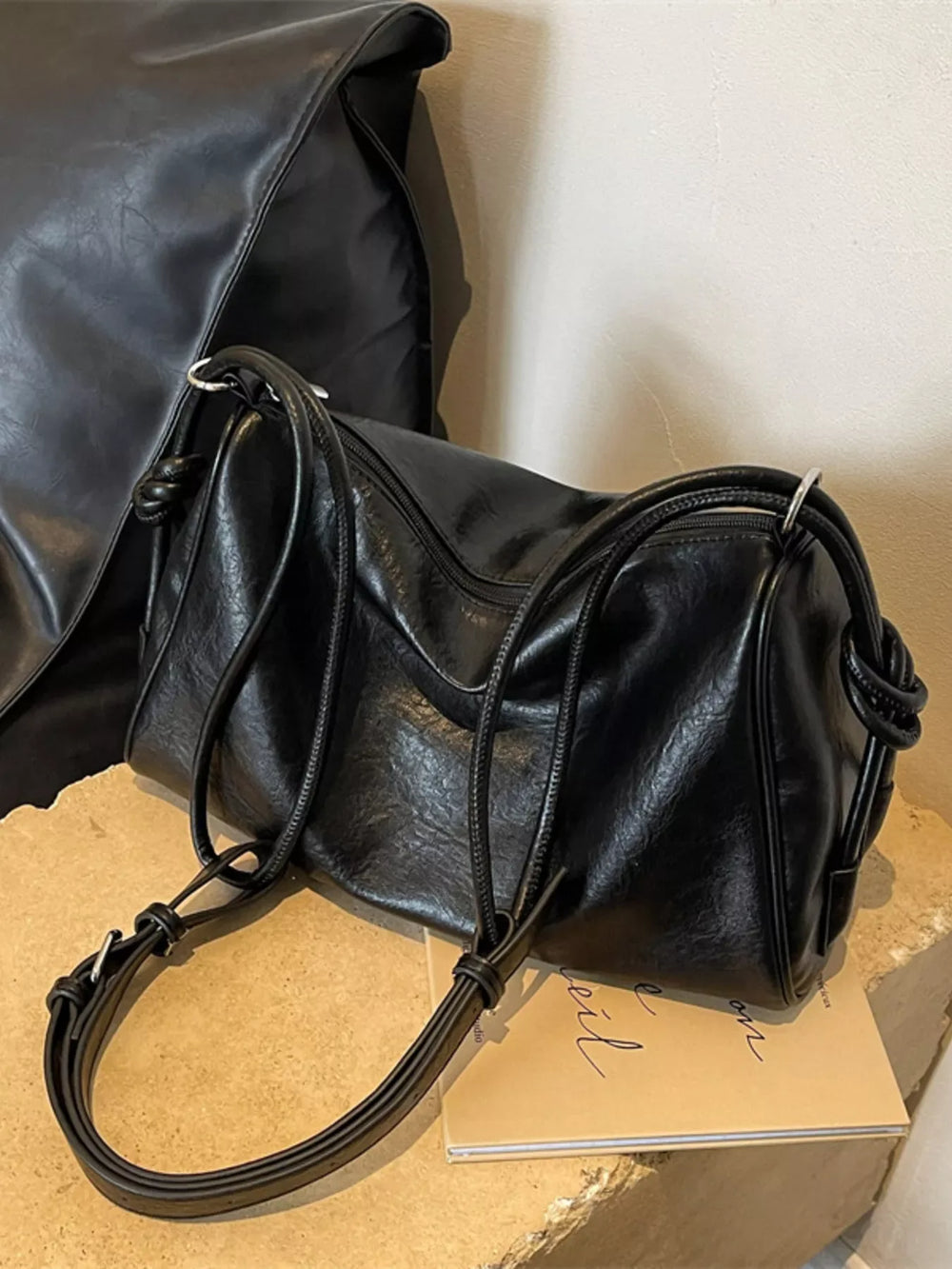 Vintage Style Leather Crossbody Bag - Trendsi - Flyclothing LLC