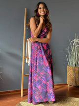 Twisted Printed V-Neck Cami Dress - Trendsi - Flyclothing LLC