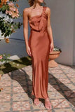 One Shoulder Sleeveless Maxi Dress - Trendsi - Flyclothing LLC