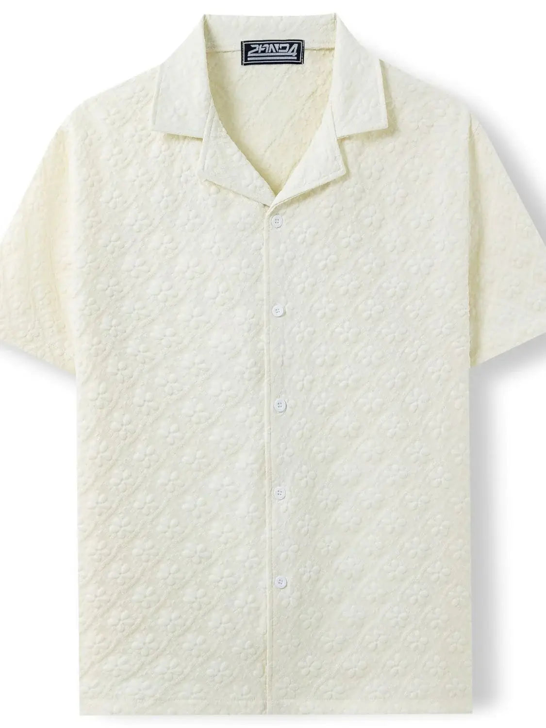 Men's Plus Size Button Down Short Sleeve Shirt - Trendsi - Flyclothing LLC