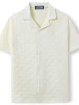 Men's Plus Size Button Down Short Sleeve Shirt - Trendsi - Flyclothing LLC