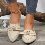 Point Toe Mesh Flat Slip-Ons - Trendsi - Flyclothing LLC