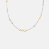 Titanium Steel Glass Bead Pearl Necklace - Trendsi - Flyclothing LLC