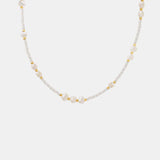 Titanium Steel Glass Bead Pearl Necklace - Trendsi - Flyclothing LLC