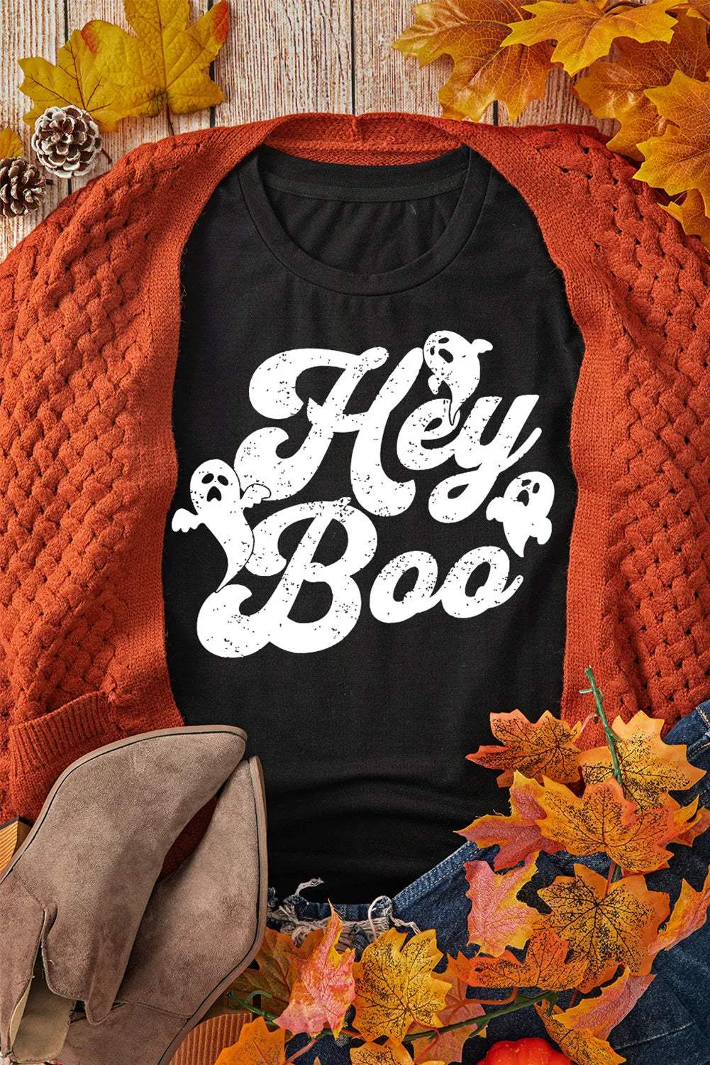 Letter Graphic Round Neck Short Sleeve T-Shirt - Trendsi - Flyclothing LLC