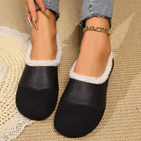 Plush-Lined Slip-Ons - Trendsi - Flyclothing LLC