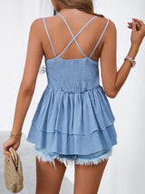 Layered Double Spaghetti Straps Cami - Trendsi - Flyclothing LLC