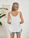 Florira Cutout Eyelet Tank - Trendsi