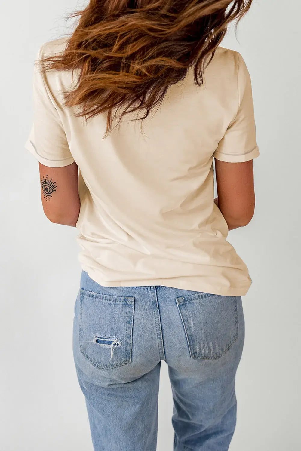 Pumpkin Graphic Round Neck Cuffed T-Shirt - Trendsi - Flyclothing LLC