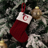 Cable-Knit Contrast Christmas Stockings - Trendsi - Flyclothing LLC