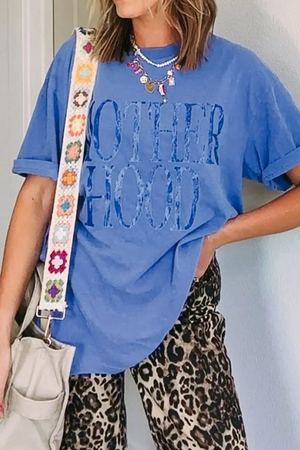 MOTHERHOOD Letter Graphic T-Shirt - Trendsi - Flyclothing LLC