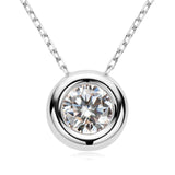 1 Carat Moissanite 925 Sterling Silver Necklace - Trendsi