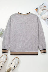 Howdy Graphic V-Neck Sweatshirt - Trendsi - Flyclothing LLC