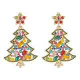 Christmas Tree Dangle Earrings - Trendsi - Flyclothing LLC