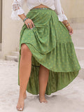 Plus Size High-Low Skirt - Trendsi - Flyclothing LLC