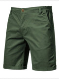 Men's Elastic Waist Shorts with Pockets - Trendsi - Flyclothing LLC