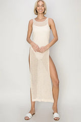 HYFVE Crochet Backless Cover Up Dress - Trendsi - Flyclothing LLC