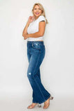 bytos Full Size High Rise Bootcut Jeans with Pockets - Trendsi - Flyclothing LLC