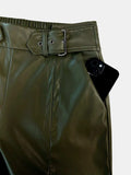 Half Elastic Waist Wide Leg Pants - Trendsi - Flyclothing LLC