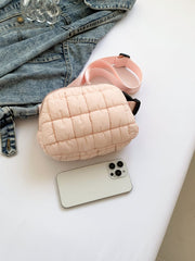 Bubble Texture Adjustable Strap Crossbody Bag - Trendsi