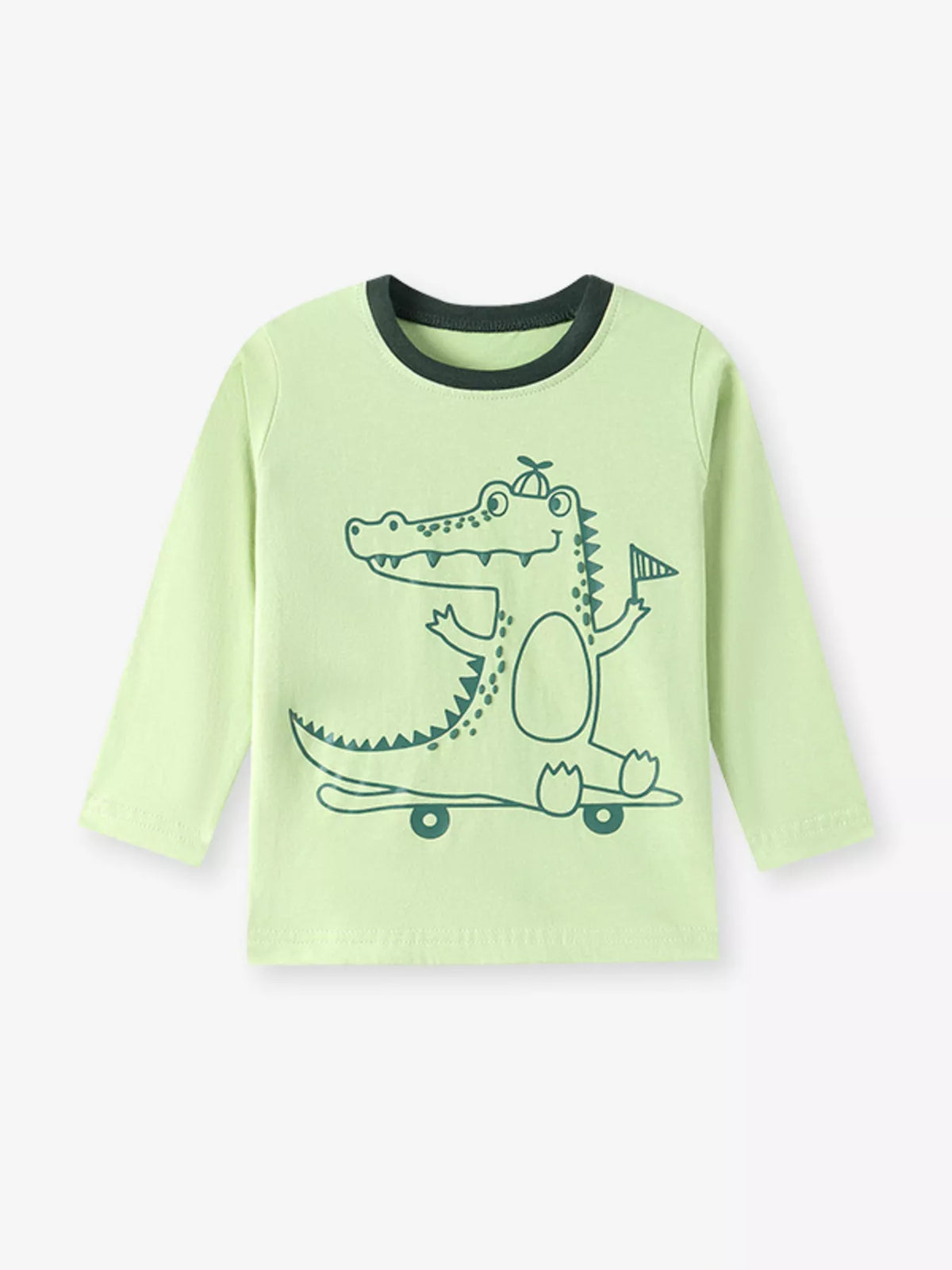 Children's Crocodile Graphic Long Sleeve T-Shirt - Trendsi - Flyclothing LLC