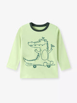 Children's Crocodile Graphic Long Sleeve T-Shirt - Trendsi - Flyclothing LLC