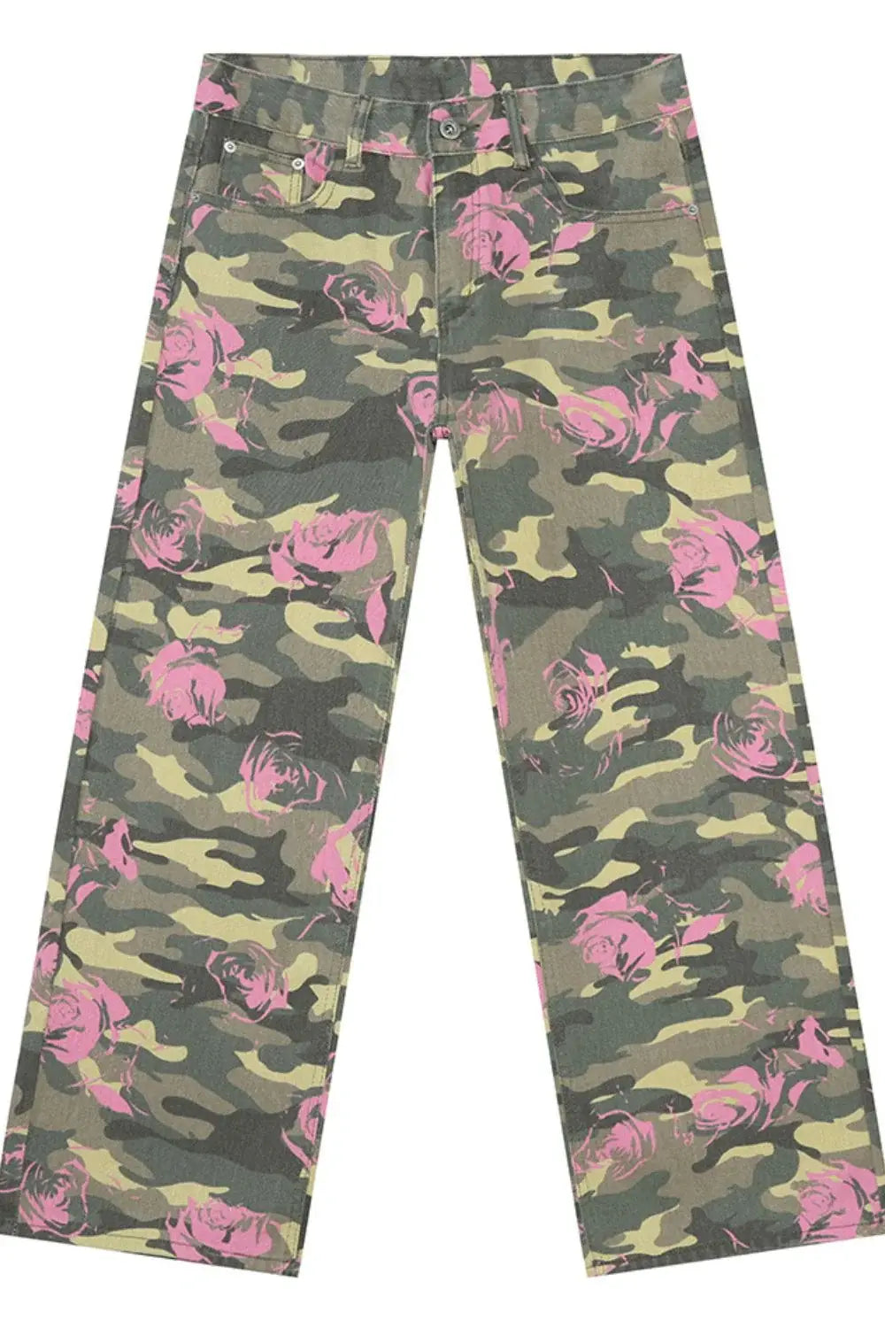 Camouflage Jeans with Pockets - Trendsi - Flyclothing LLC