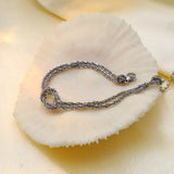 Stainless Steel Twisted Chain Bracelet - Trendsi - Flyclothing LLC