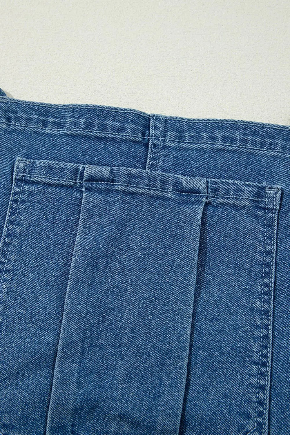 Adjustable Tie Straps Wide Leg Denim Overalls - Trendsi - Flyclothing LLC
