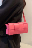 Zenana Vegan Leather Woven Crossbody Bag - Trendsi - Flyclothing LLC