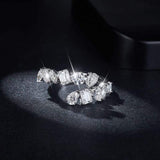 2.6 Carat Moissanite 925 Sterling Silver Bypass Ring - Trendsi - Flyclothing LLC