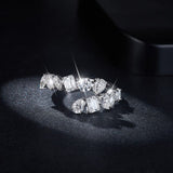 2.6 Carat Moissanite 925 Sterling Silver Bypass Ring - Trendsi