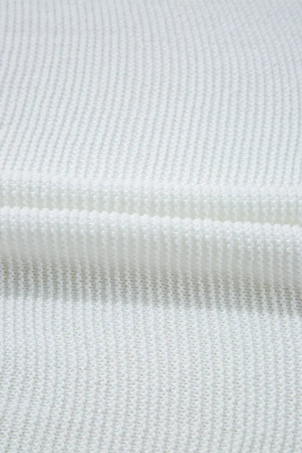Side Slit Round Neck Knit Top - Trendsi - Flyclothing LLC